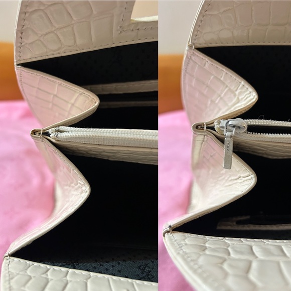 Vintage YSL Croc Cutout Handle Bag - Picture 14 of 16